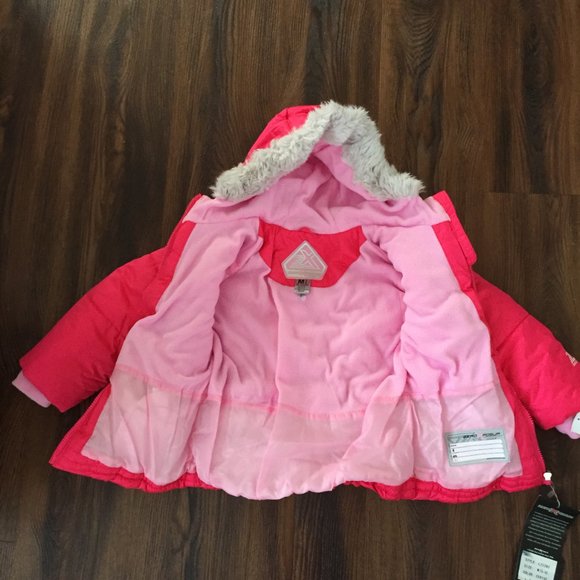 ZeroXposure Pink Winter Hooded Heavyweight Coat Size Medium(5/6) New With Tags - Picture 4 of 9